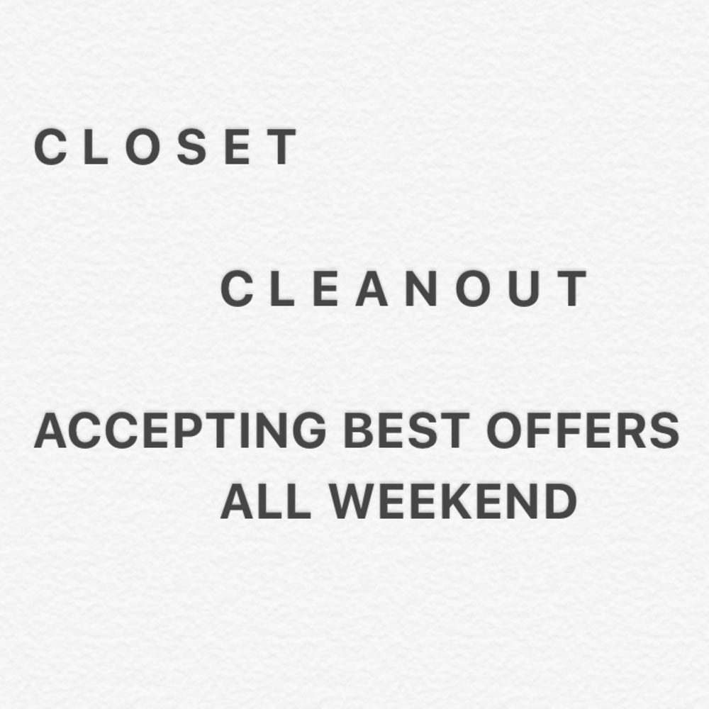CLOSET CLEANOUT - Accepting best {fair} offers
